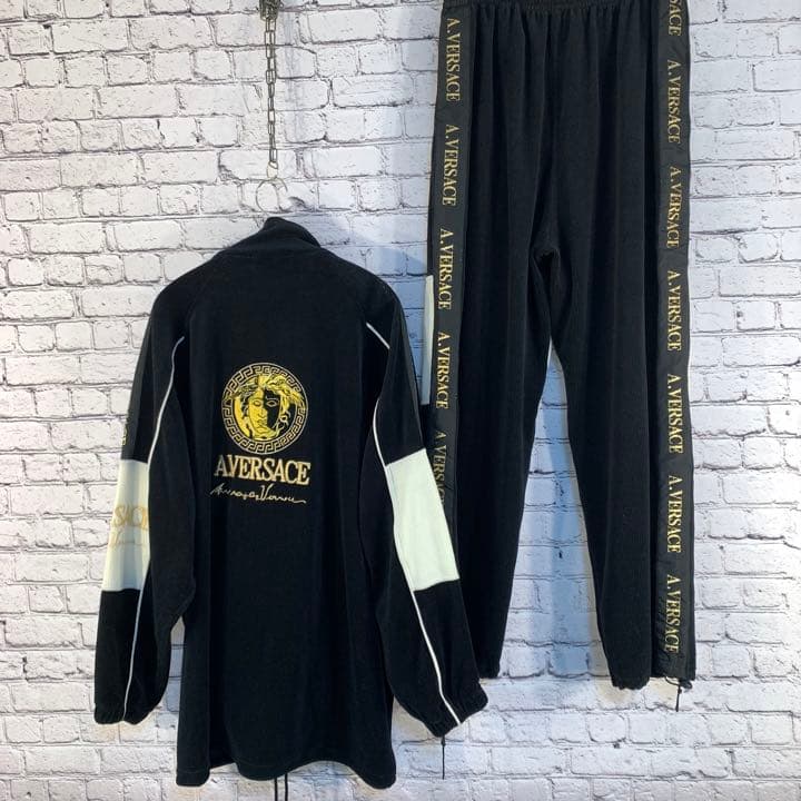 超激レア！ A.VERSACE ヴェルサーチ ベロアセットアップ 90s