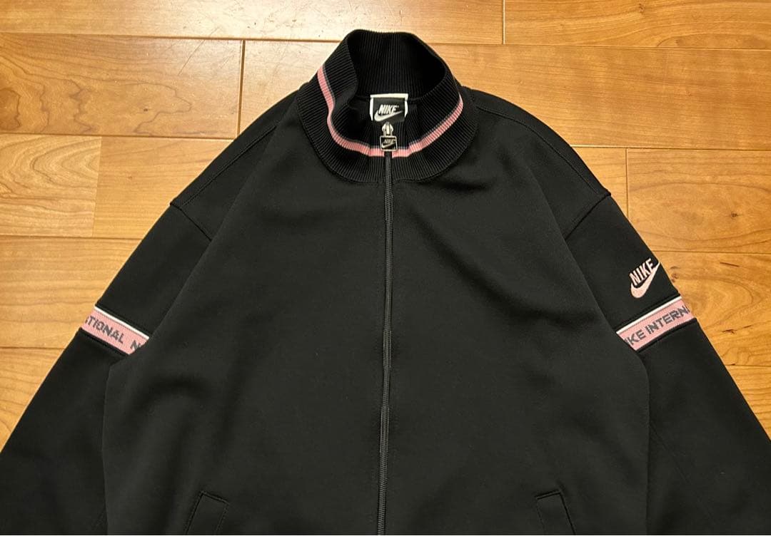 激レア 希少 NIKE ナイキ トラックジャケット ジャージ 黒 ピンク L