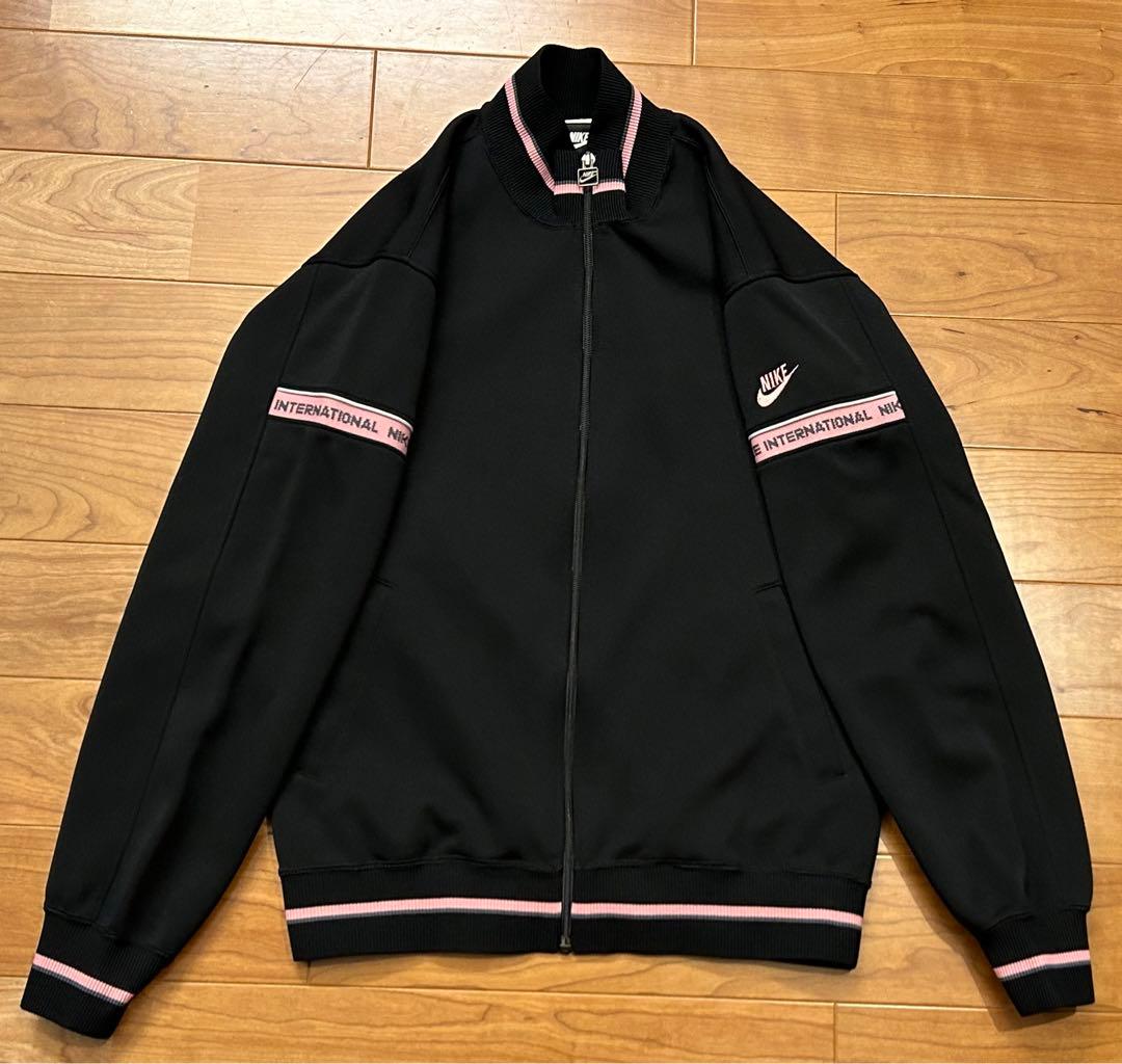 激レア 希少 NIKE ナイキ トラックジャケット ジャージ 黒 ピンク L