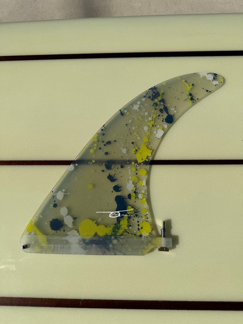Make Fin シングルフィン 9.5\" CRAFTSMAN FIN クラフトマン Single Fins L FLEX 8.5 Smoke Whiterogo