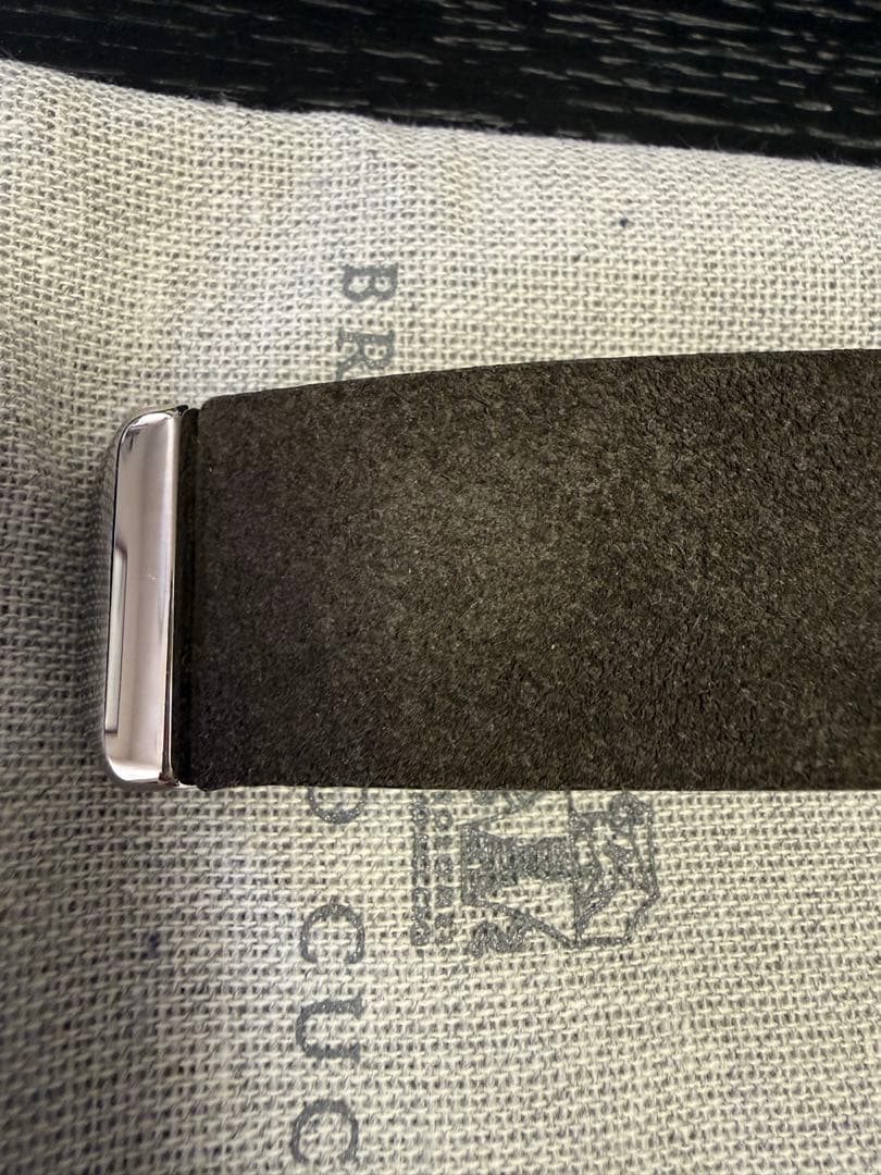 新品！BRUNELLO CUCINELLI リバースレザーベルト95チップ付き - メルカリ