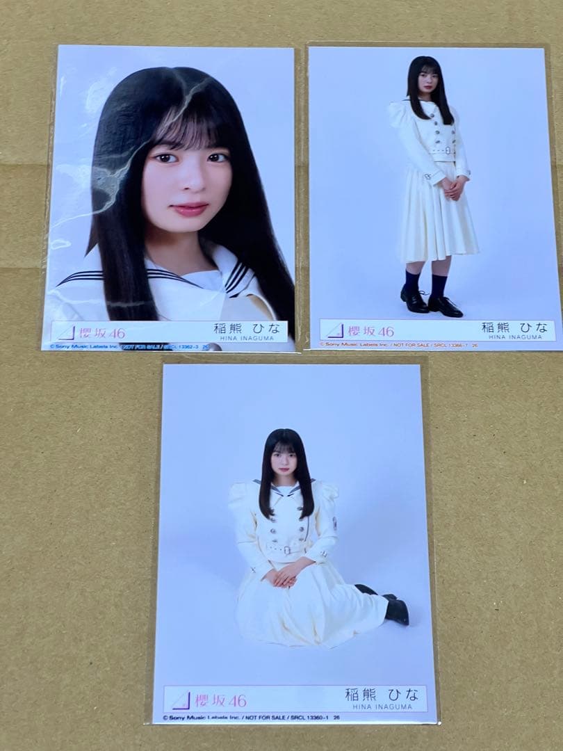 稲熊ひな 櫻坂46 12th 封入生写真 ヨリ ヒキ 座り セミコン 櫻坂四期生