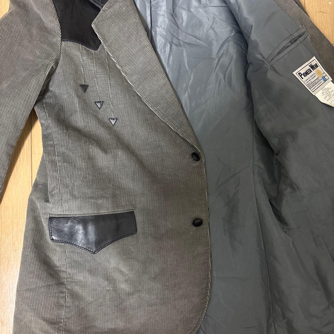 Pioneer Wear USA製 コーデュロイ レザージャケット XL 70s - メルカリ