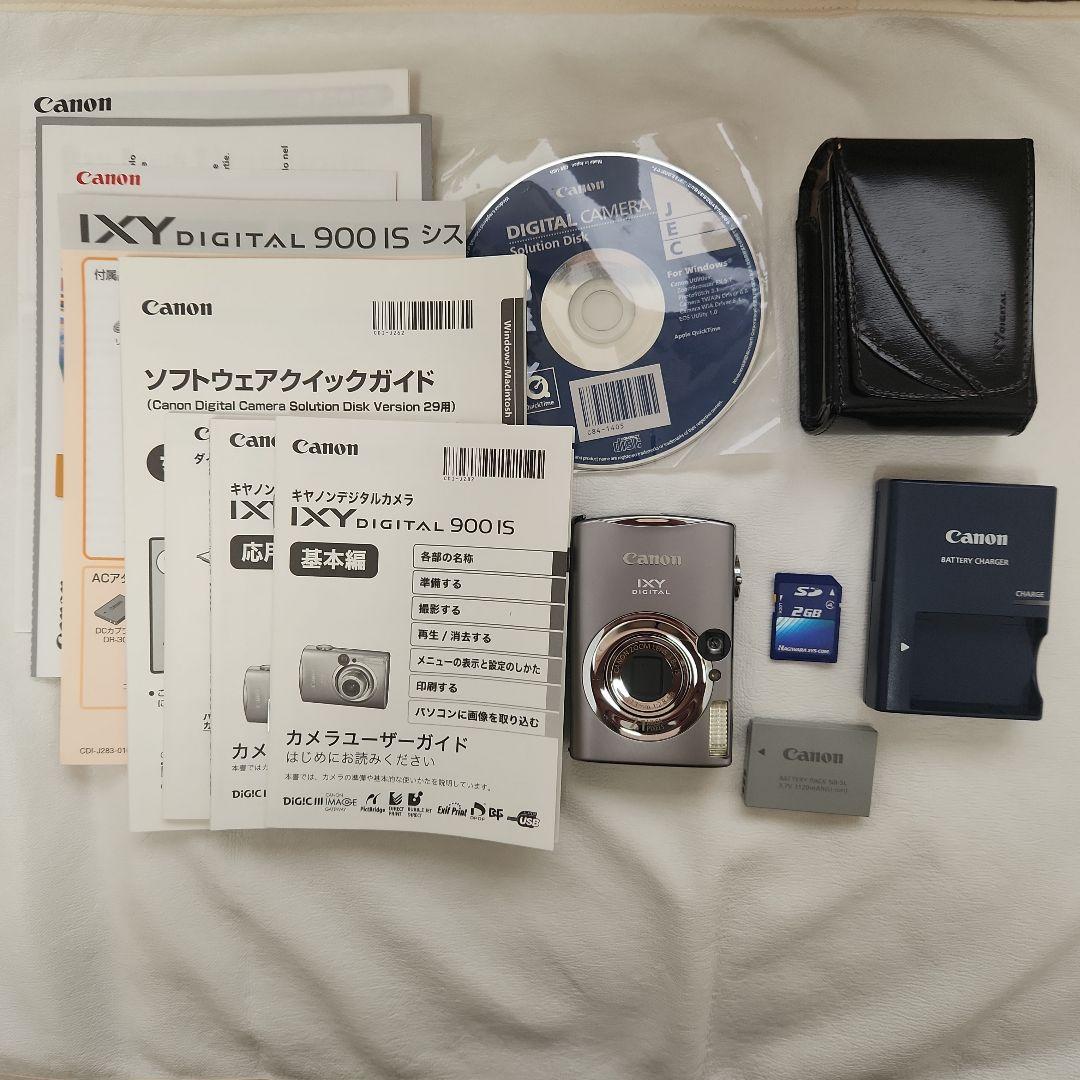 Canon デジカメ IXY DIGITAL900 IS 純正ケース付き（中古） Canon デジカメ IXY DIGITAL900 IS 純正ケース付き（中古） Canon IXY