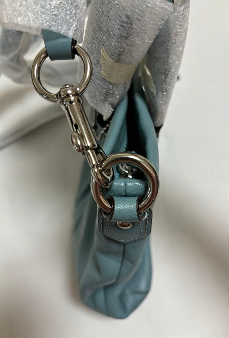 Chiaki様専用新品· 未使用品】コーチ本革トートバッグ 2WAY ブルー