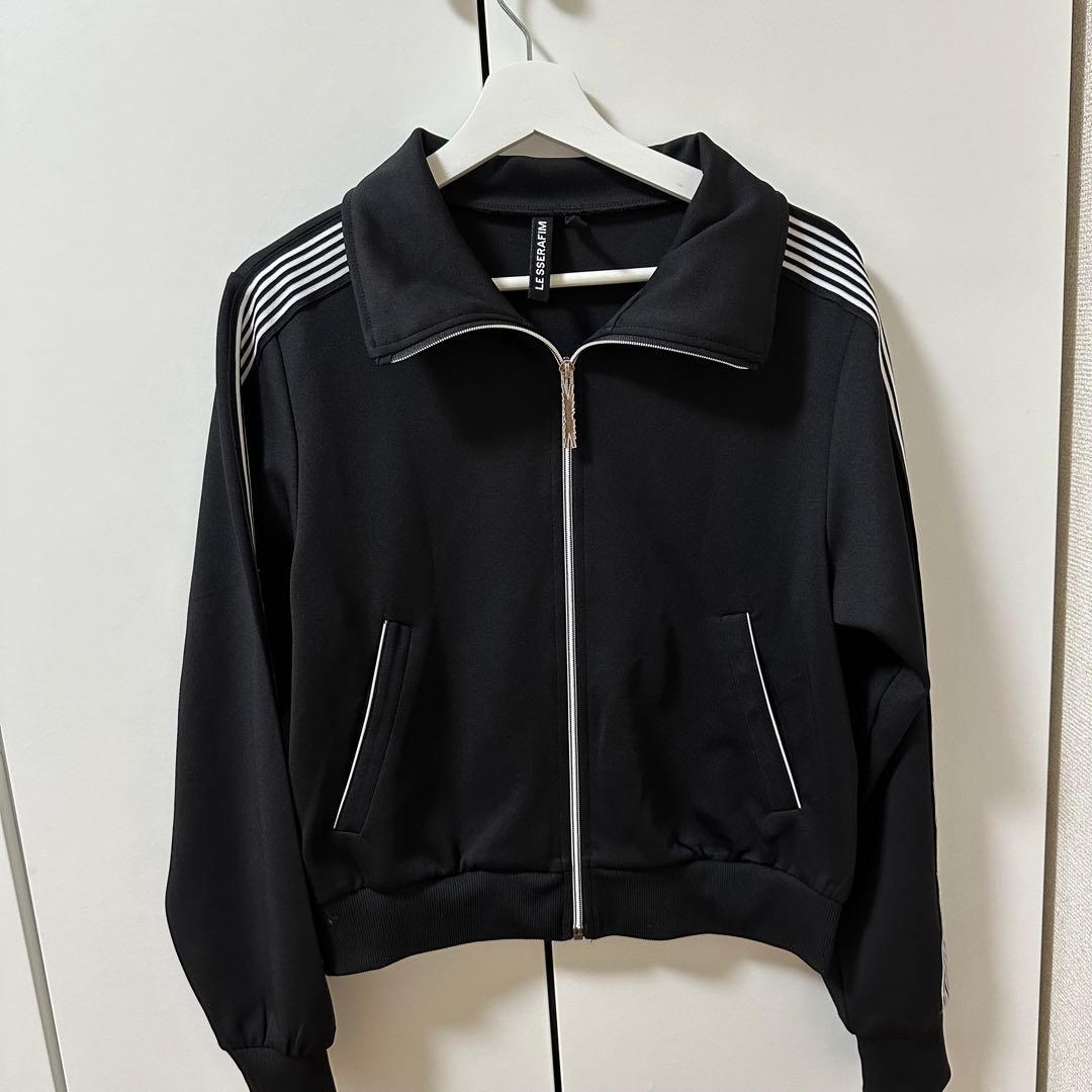 LE SSERAFIM Track Top (Black) ジャージ - メルカリ