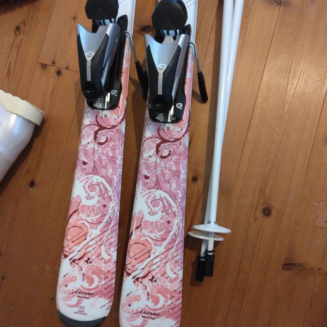 な*み様 ピンクと白のスキーセット - メルカリ