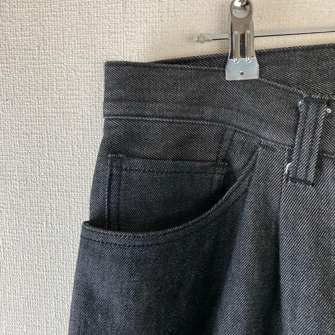 FACETASM タックデニムワイドパンツ ブラック 3 RB-PT-M16 FACETASM RB