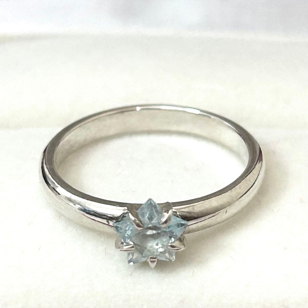 スタージュエリー シルバー925 アクアマリン リング 13号 - メルカリ