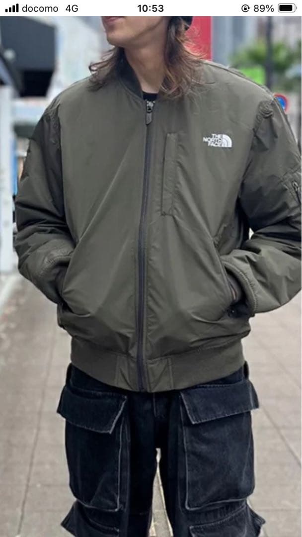 THE NORTH FACE MA-1ジャケット M オリーブグリーン