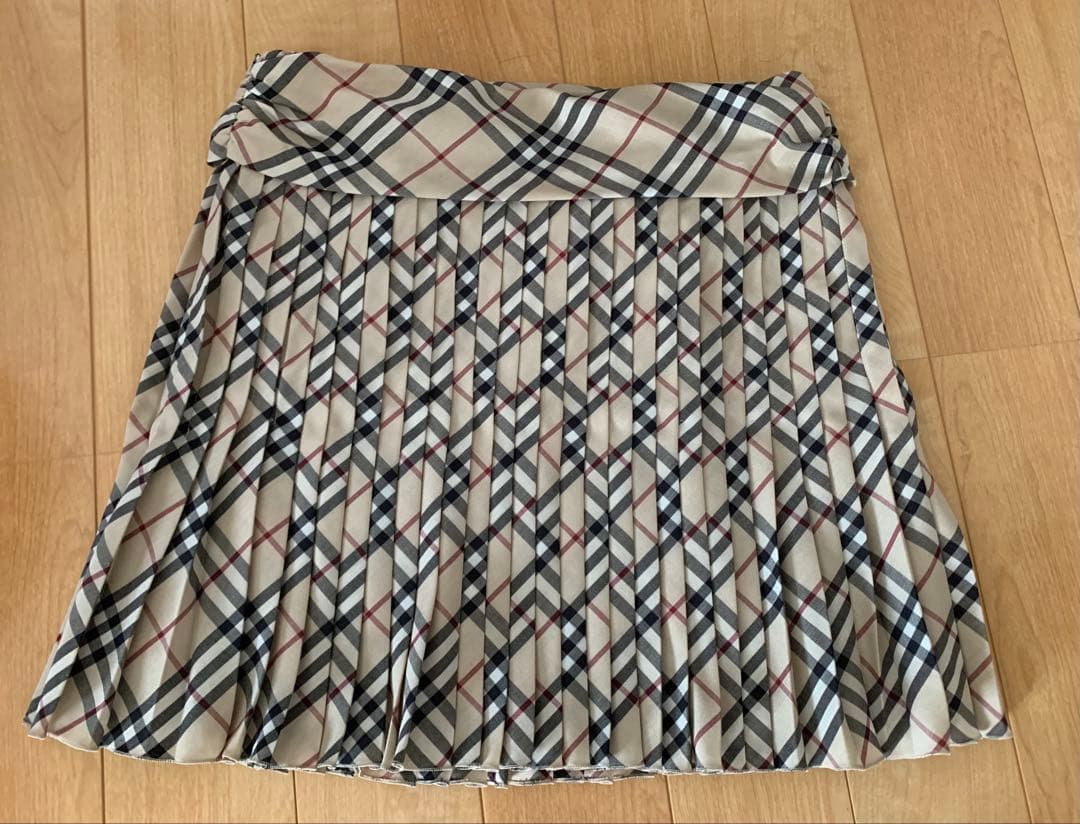 極美品　希少　バーバリーブルーレーベル　スカート プリーツ ノバチェック 美品✨バーバリーブルーレーベル ノバチェック プリーツミニスカート