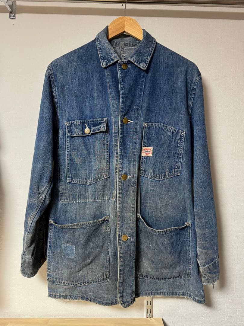 40's Carhartt ハートタグ デニムカバーオール - メルカリ