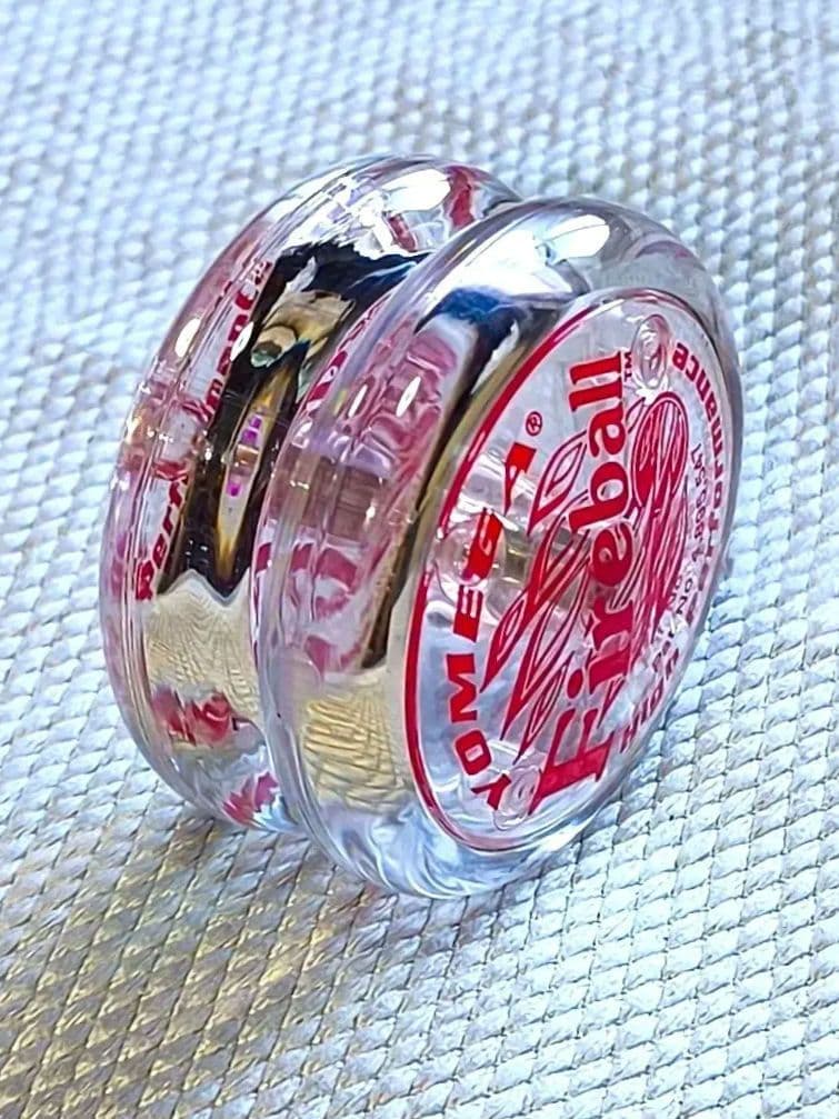 【激レア極美品】YOMEGA ファイヤーボール オールクリア×レッド ファイヤーボール - ヨメガ ハイパーヨーヨーで一世を風靡した名作