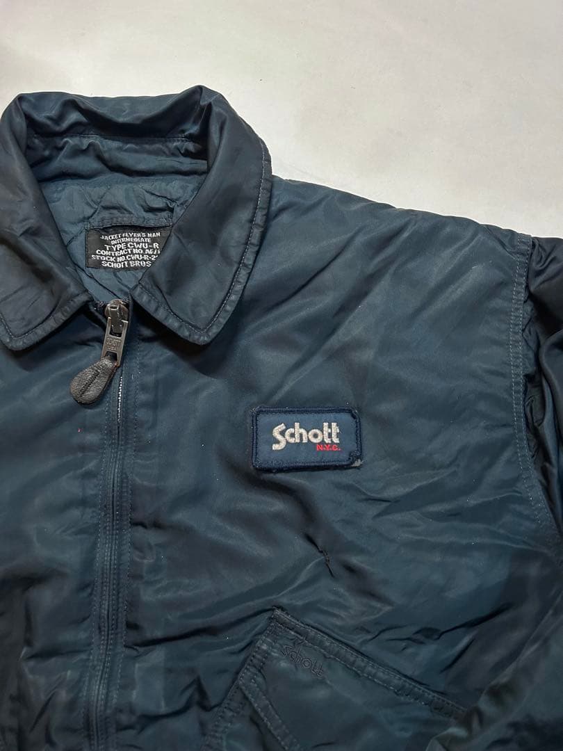 激レア田中シェン着Schott NYC flight jacket L Navy - メルカリ