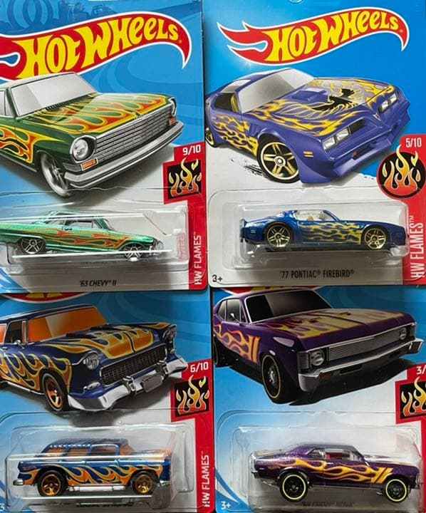 ホットウィール フレイムス4台セット - メルカリ