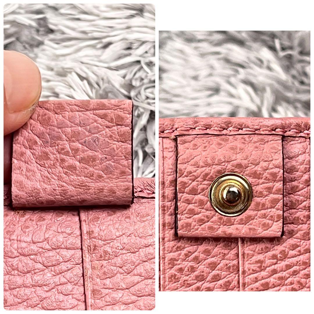 GUCCI✨スウィング シボレザー ピンクベージュ 長財布 レディース L字