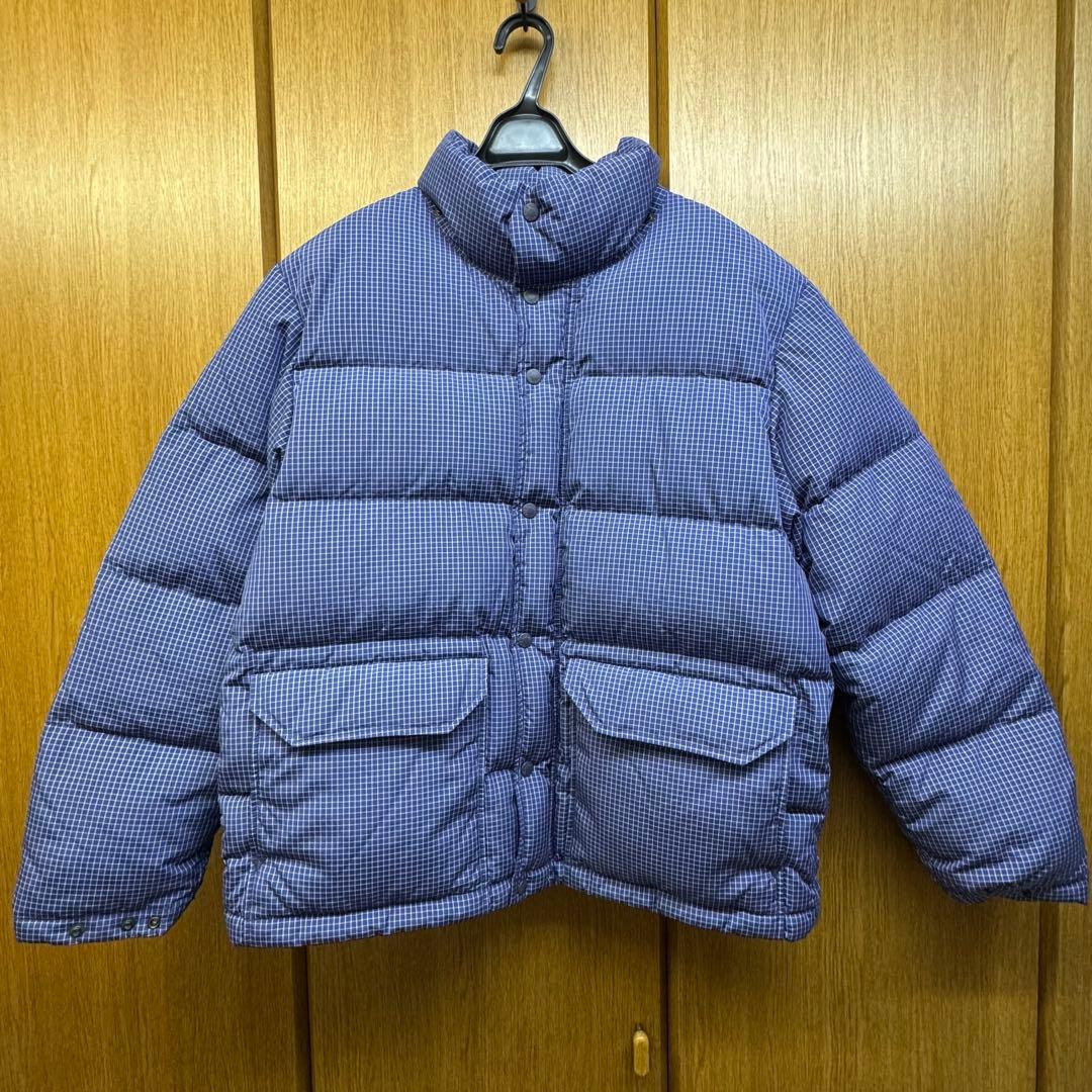 THE NORTH FACE ダウンジャケット ネイビー・チェック 中古・古着通販】THE NORTHFACE PURPLELABEL (ザ・ノースフェイス
