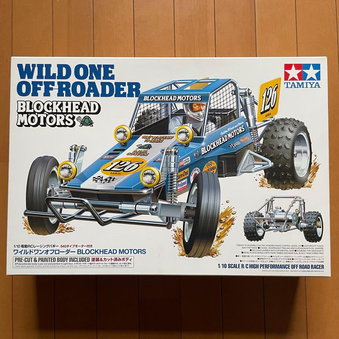 【値下げしました】タミヤ　ワイルドワンオフローダー　ブロックヘッドモータース タミヤ 1/10RC XB ワイルドワンオフローダー BLOCKHEAD MOTORS 完成車