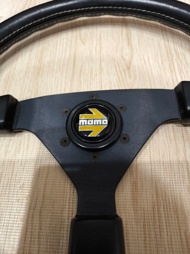 美品ユーノス ロードスター 純正 レザー モモ ステアリング ハンドル