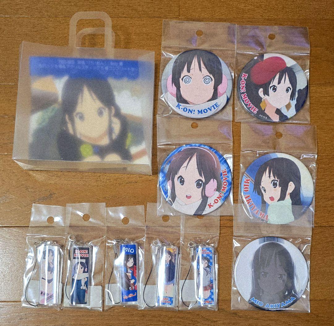 けいおん！ 秋山澪 TBS限定 缶バッジ アクリルスティック コンプリートセット けいおん！ アート缶バッジ＿秋山 澪