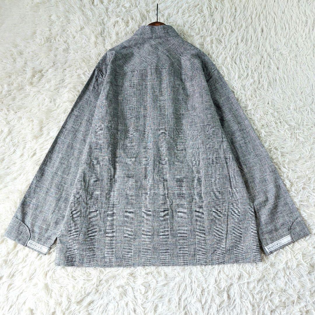 未使用級 EESETT&Co. タグ付 定価4.2万 グレンチェック ジャケット