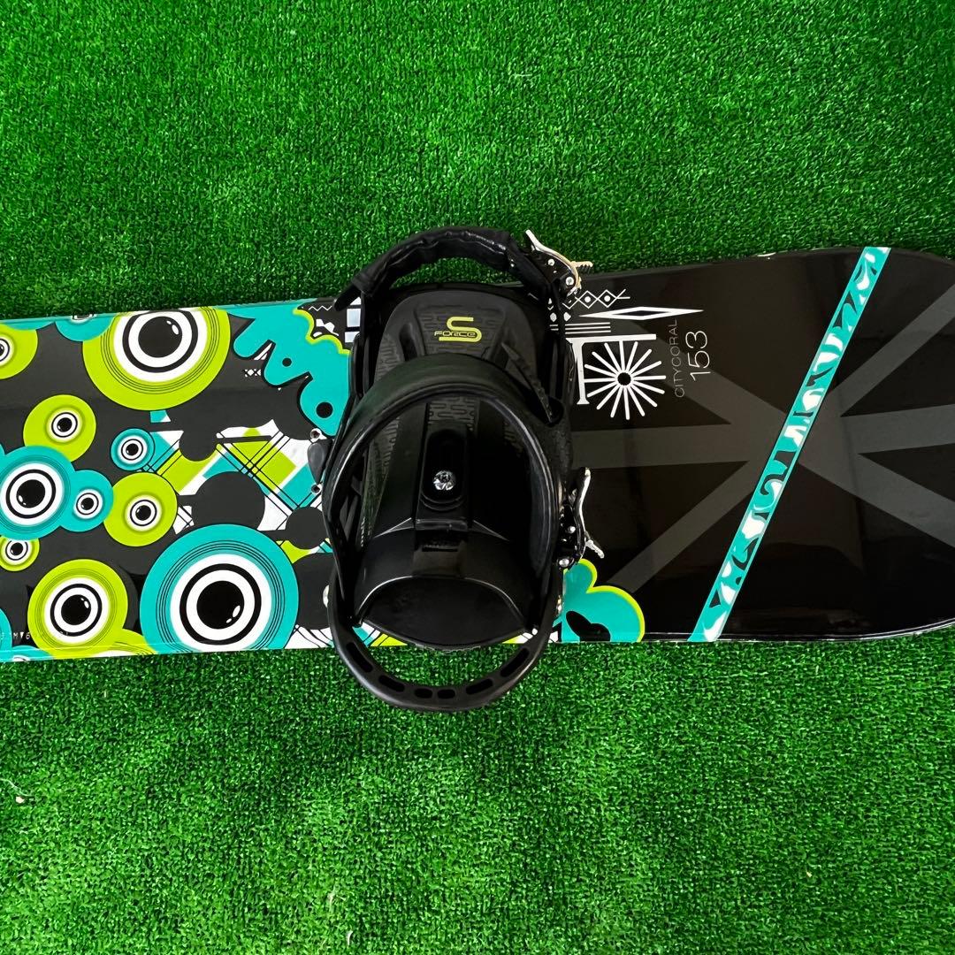 スノーボード3点セット ✨ Kissmark ✨153cm スノーボード＋SALOMON