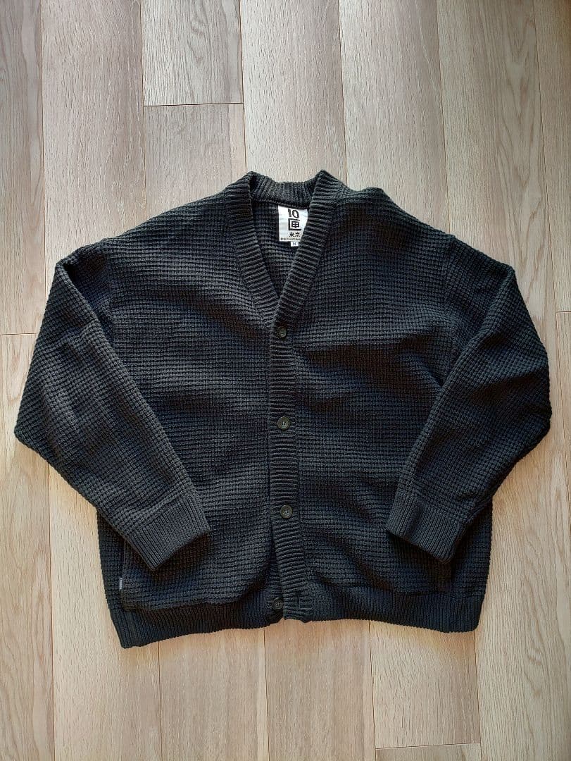 ネイビー TENBOX FOOTSIES CARDIGAN L カーディガン