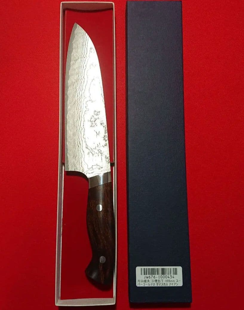 包丁本物ダマスカス スーパーゴールド2 片山雄太 185㎜ - メルカリ