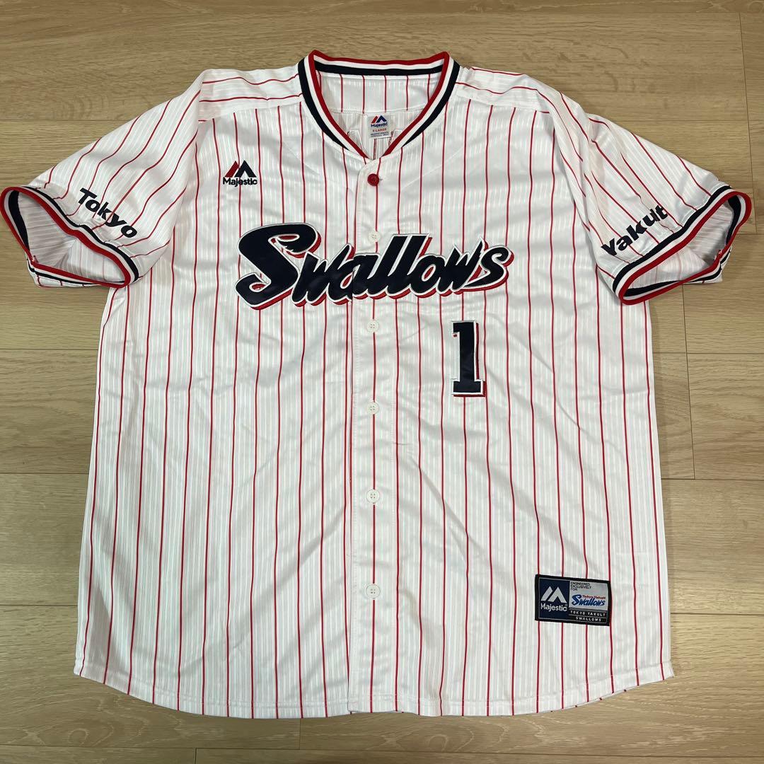 東京ヤクルトスワローズ 山田哲人 刺繍ユニフォームホームユニフォーム