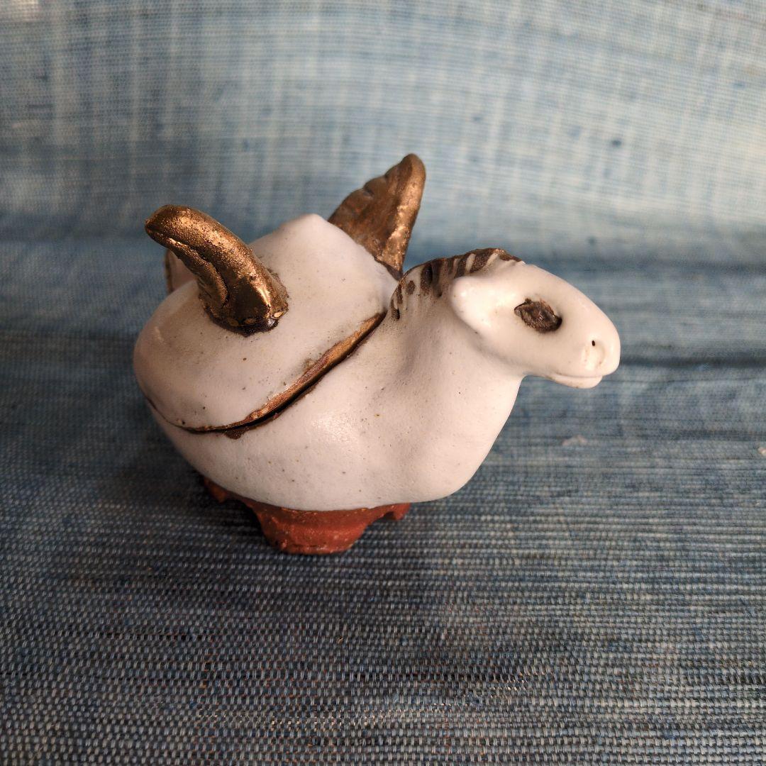 ペンギン型陶器ランプ 約30cm