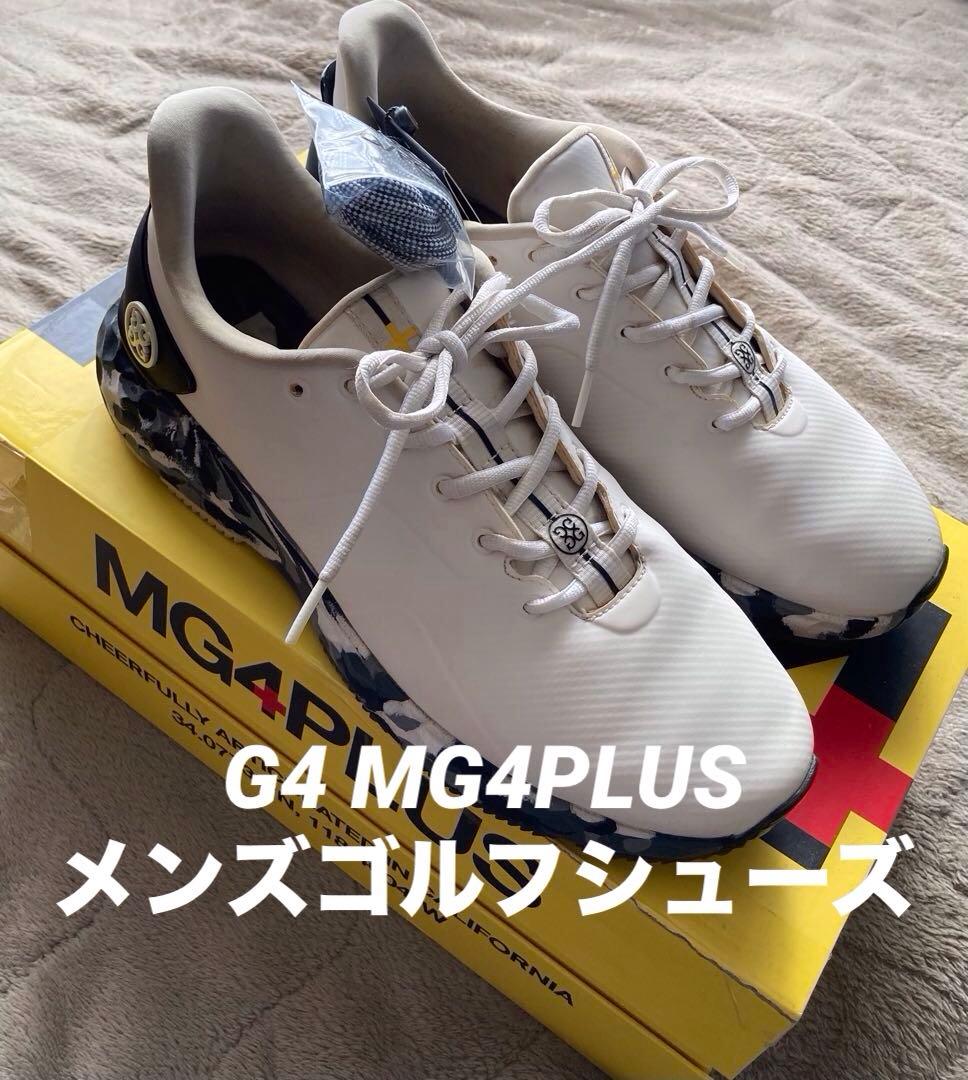 G4 MG4PLUS ゴルフシューズ ホワイト 迷彩柄 G/FORE Men's MG4+ Camo Accent Spikeless Golf Shoes - Worldwide