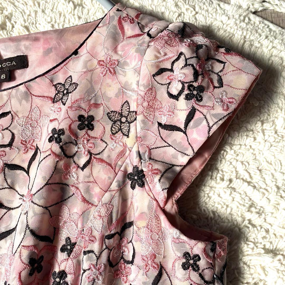 TOCCA トッカ SPRING STARドレス 刺繍 ワンピース 花柄 ピンク - メルカリ