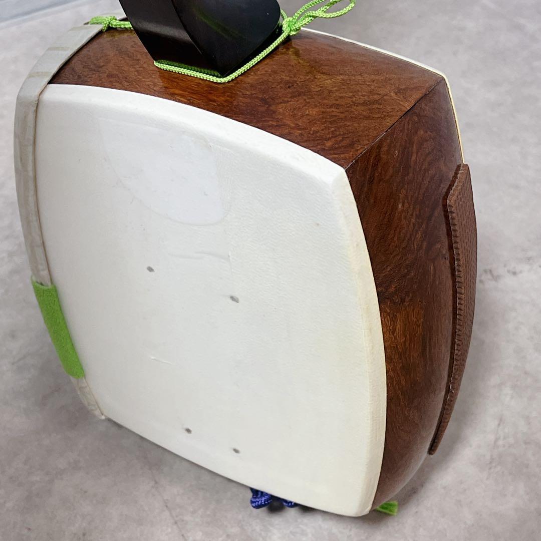 長唄 三味線 細棹 2.6cm 両面 犬皮 三味線立て スタンド付属 和楽器