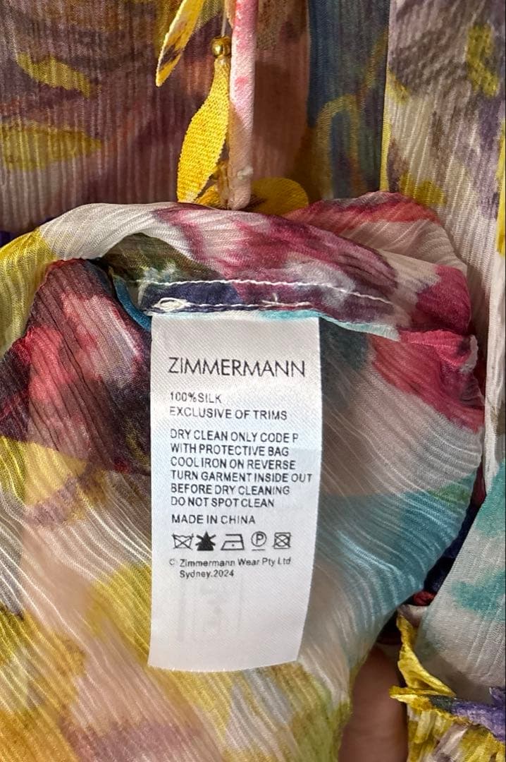 ZIMMERMANN シルクワンピース タグ付き新品 - メルカリ