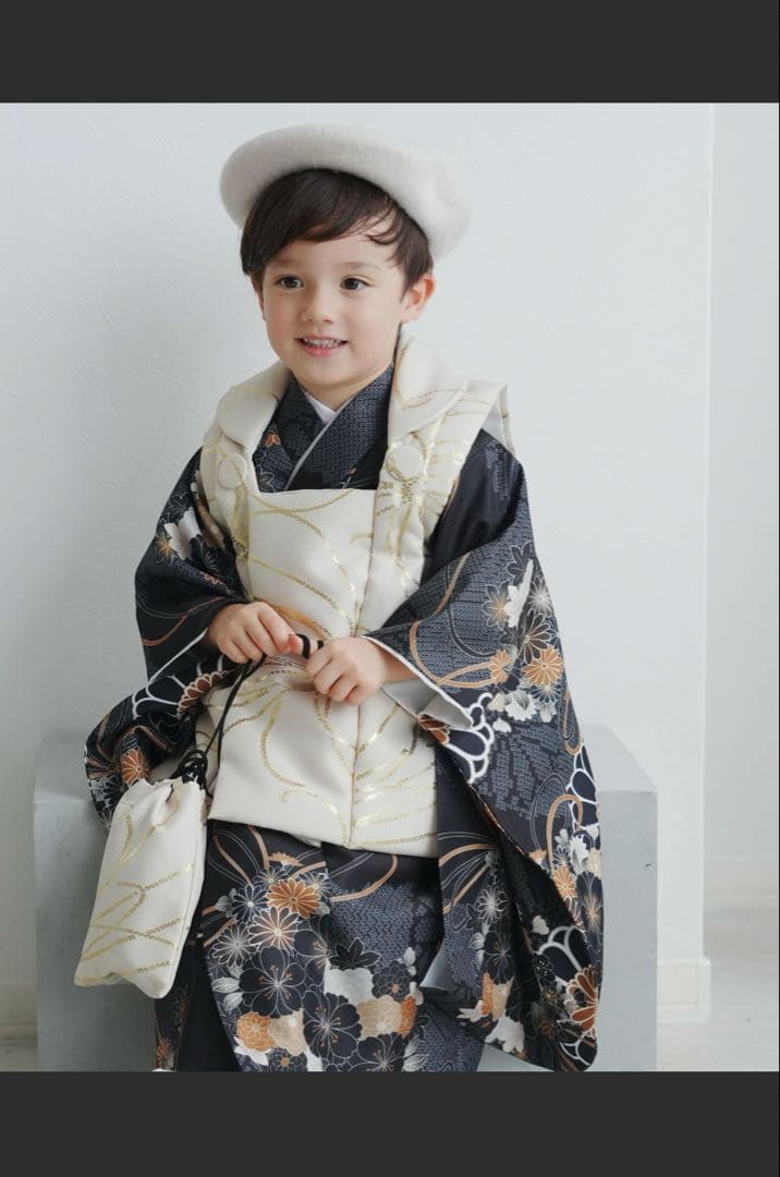 ひよこ商店　utatane 七五三　男の子　三歳　着物 ひよこ商店 utatane 七五三 男の子 三歳 着物 七五三（3歳男の子