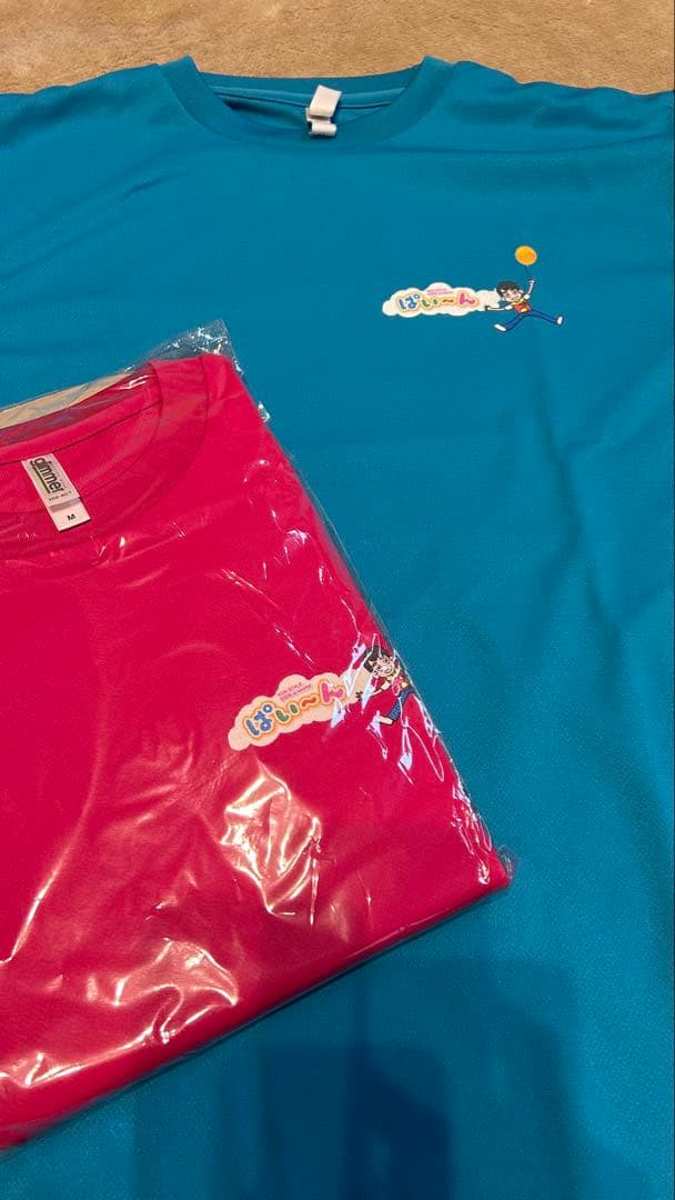 ノンスタ石田明】ぱい〜ん Tシャツ 青LL ピンクM
