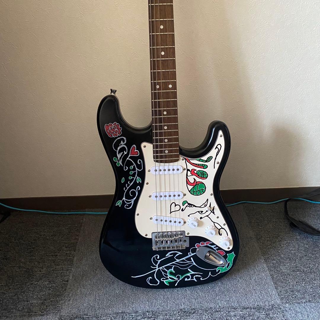 ビンテージストラトキャスター ジミヘンドリックス サイケ柄 - メルカリ