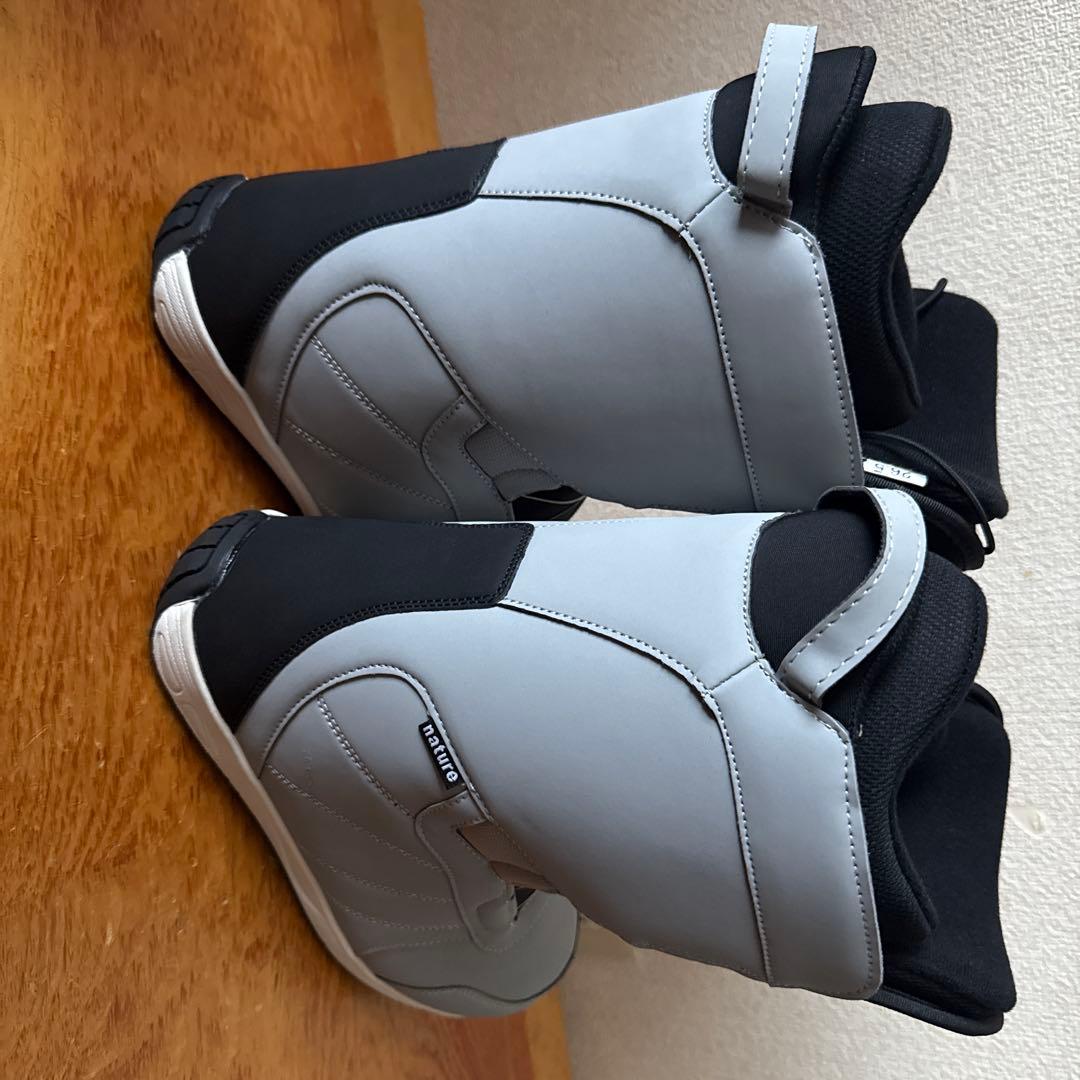 nature BOAスノーボードブーツ 24.5 グレー ブラック 収納袋付き ARBN