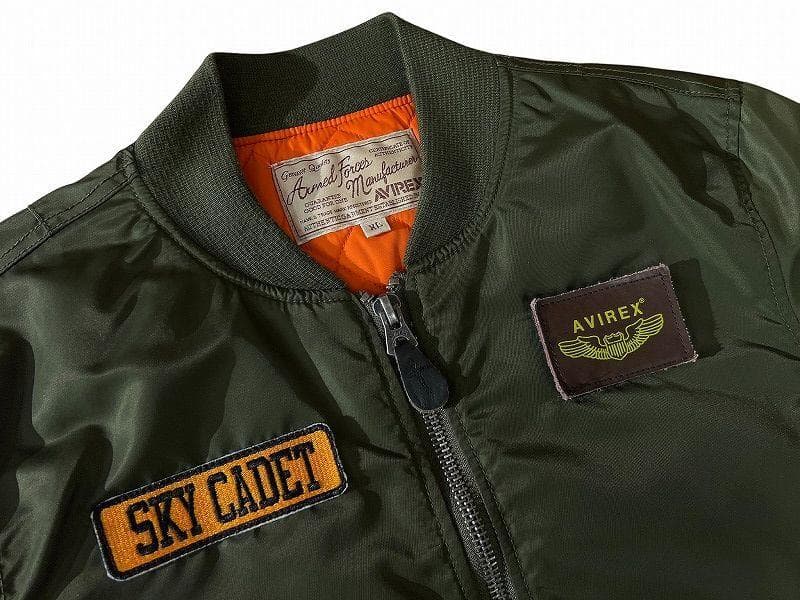 ミッキー刺繍＊MA-1ジャケット 2025年最新】Avirex ミッキーマウスの