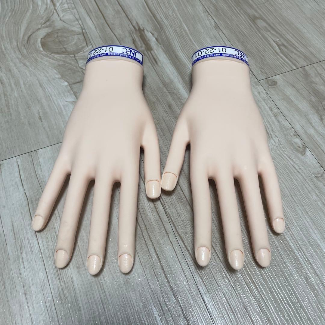 JNEC ネイルハンド チップ付き JNEC認定モデルハンドのチップ装着方法とポイント | TikTok