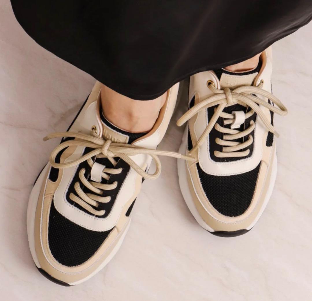 新品未使用＋diana プラスダイアナダッドスニーカー 厚底 23.5cm