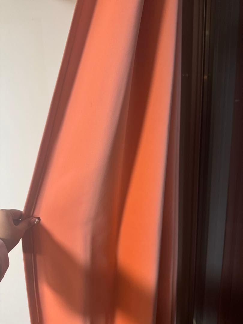 シビラ オレンジカーテン サンゲツ レースカーテン 2セッ