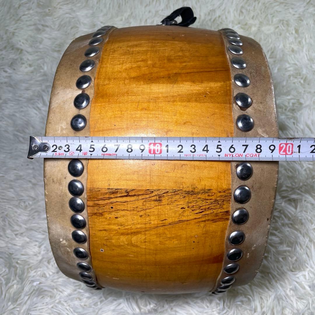 最終値引き】和太鼓 木製 バチ付き