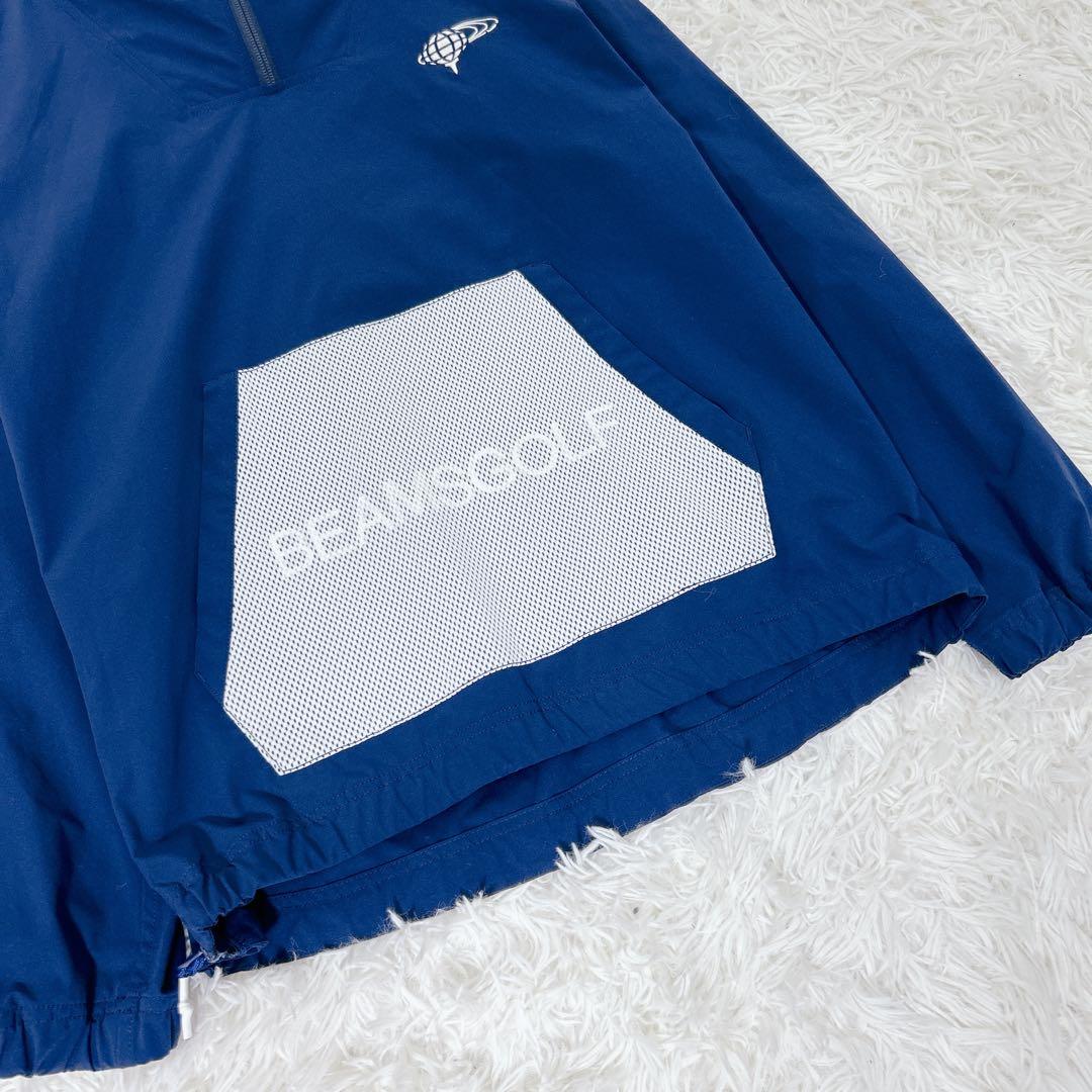 BEAMS GOLF 撥水アノラックパーカー ネイビー ハーフジップ ビームス