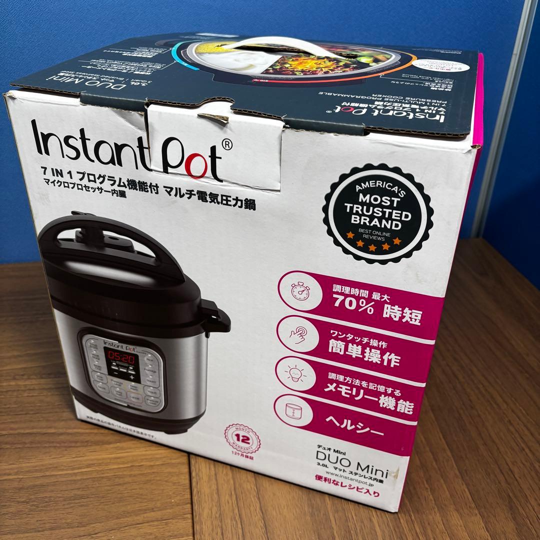 【値下げ済】未使用 Instant Pot DUO Mini 電気圧力鍋 3L Amazon.com: Instant Pot Duo 7-in-1 Mini Electric Pressure Cooker