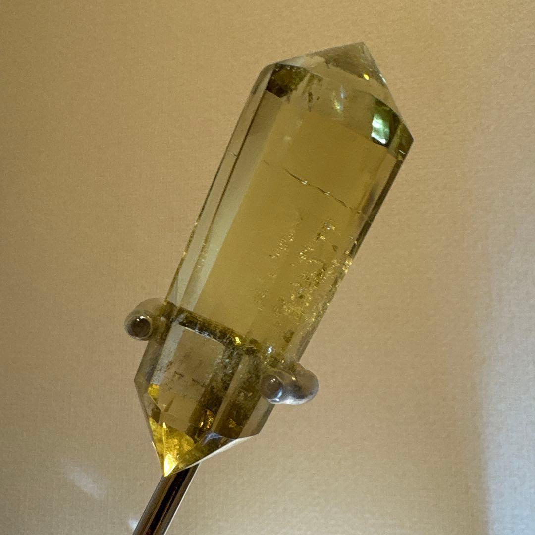 高品質 シトリン多面カットダブルポイントNo.1907
