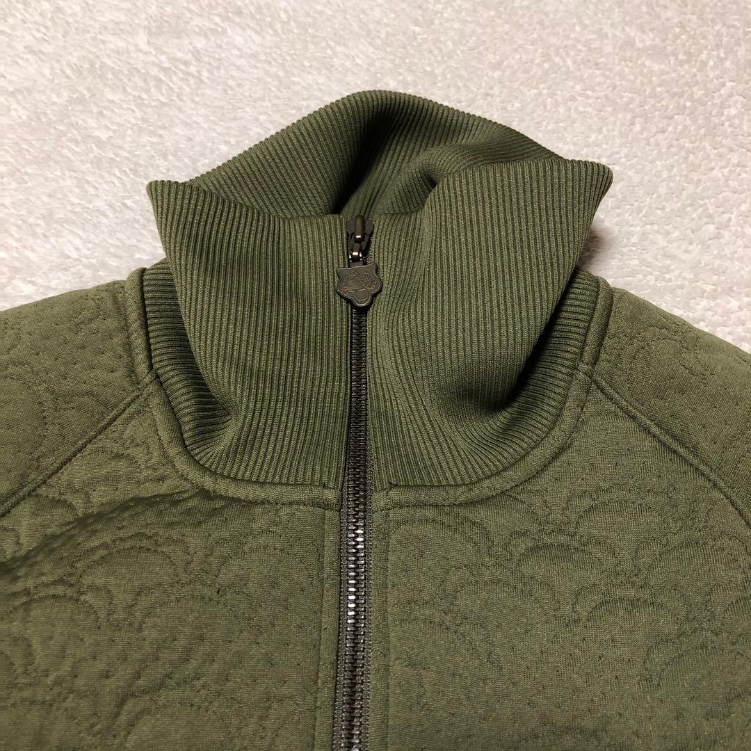 オニツカタイガー☆総柄 キルティング 刺繍ロゴ トラックジャケット