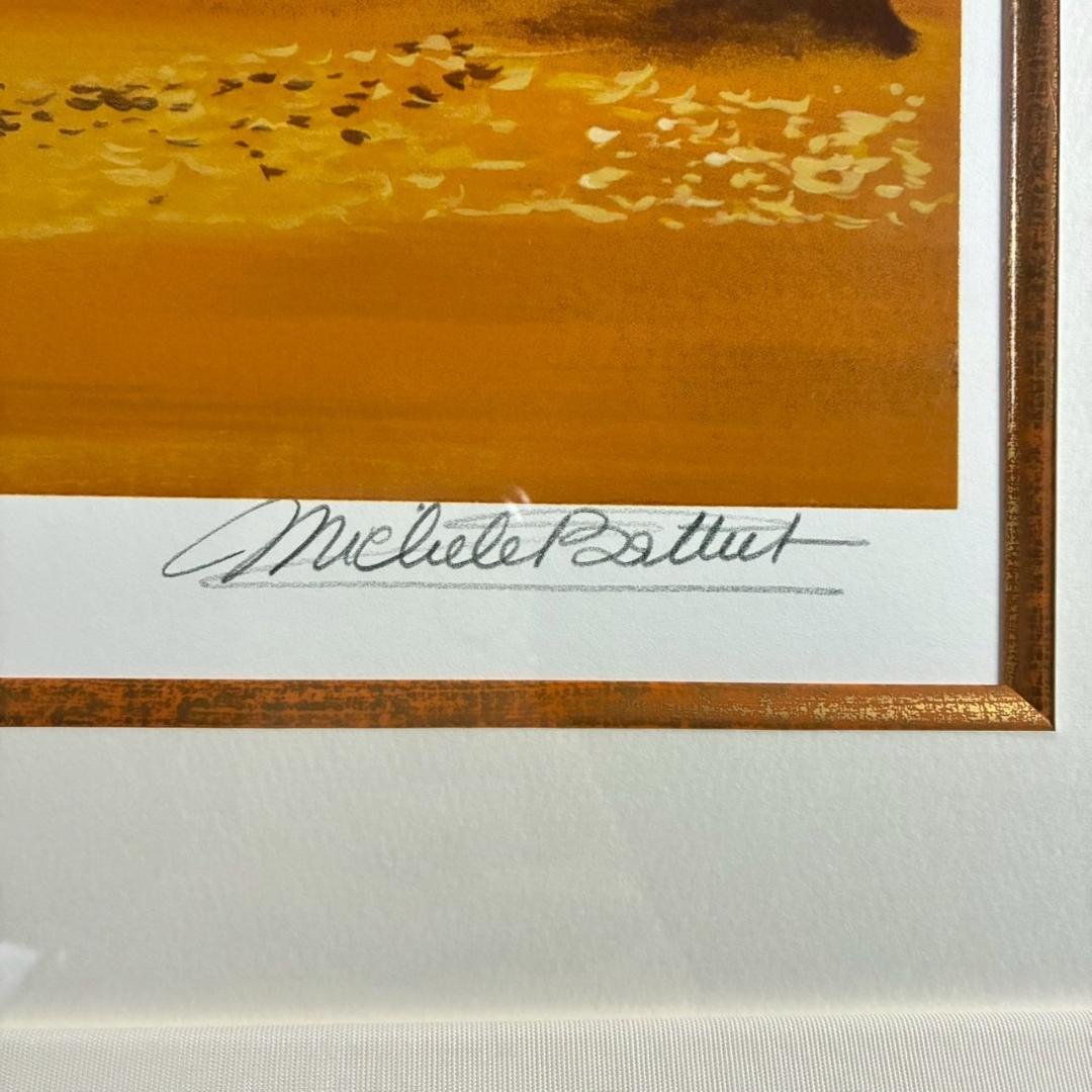 美品 ミッシェル・バテュ「フォーシーズン秋」シルクスクリーン 大作