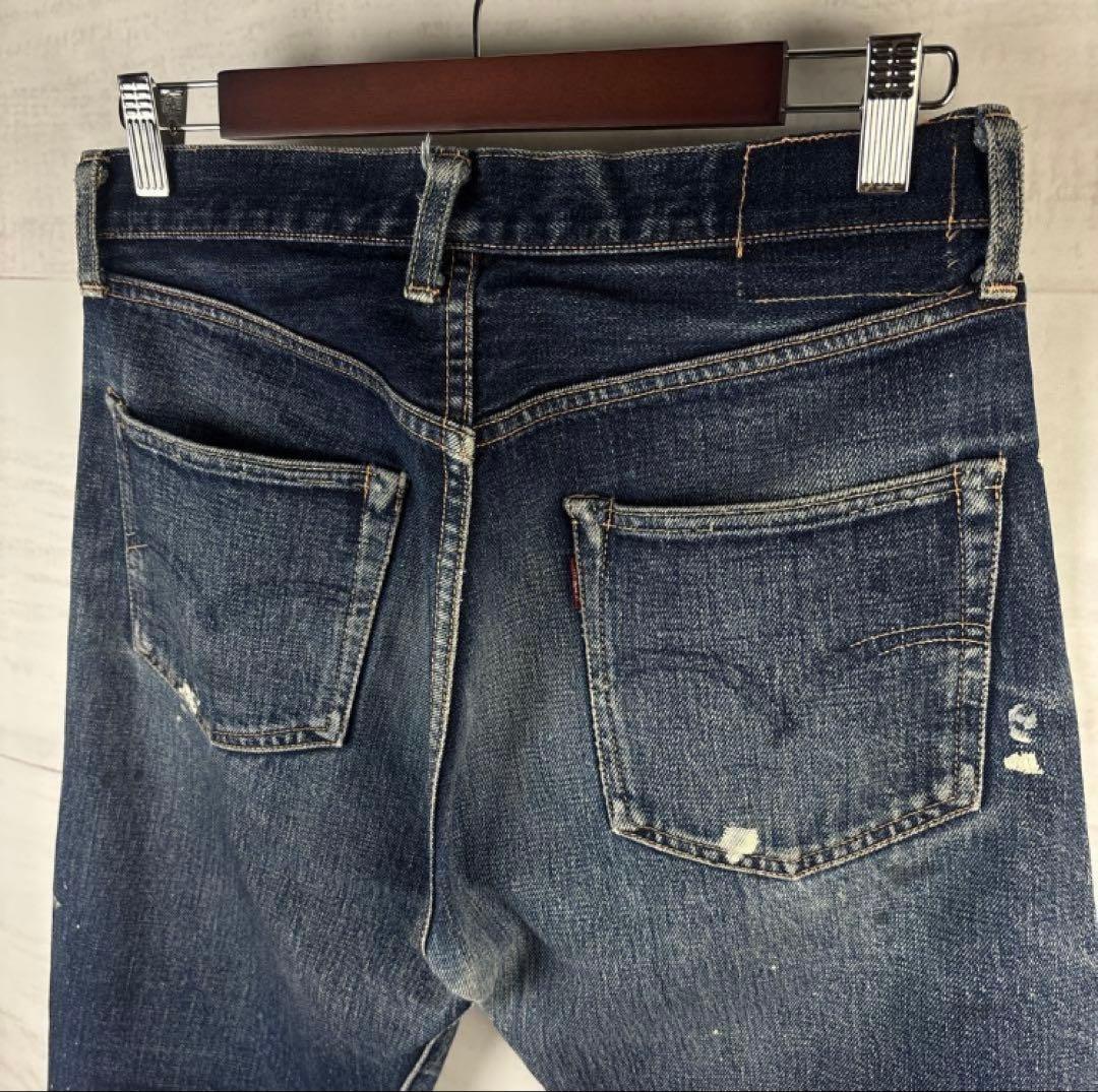 希少 Levi's 501xx 復刻 BIGE ペイント 縦落ち - メルカリ