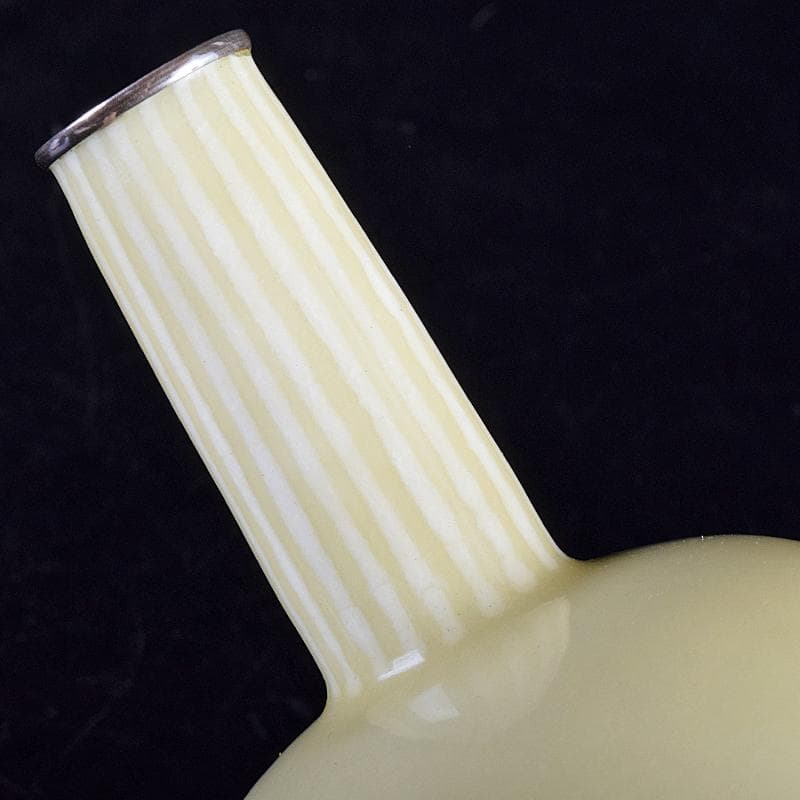 七宝焼 安藤七宝店 純銀刻印 瓶子型 黄玉釉 花瓶 共箱 M R8511 - メルカリ